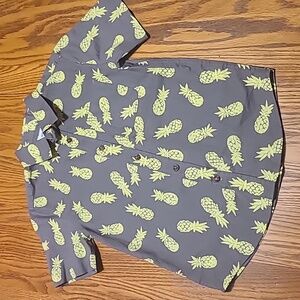 Sonoma Casual Dress Pineapple Shirt  - Boys Small
